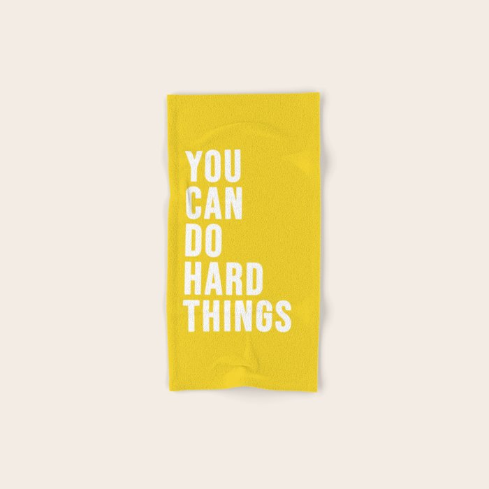 You Can Do Hard Things Bath Towel Gallery Image 1