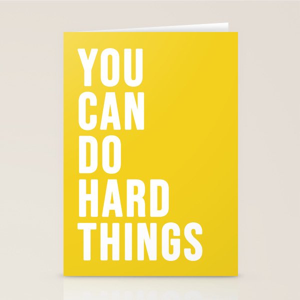 You Can Do Hard Things Stationery Card Gallery Image 2