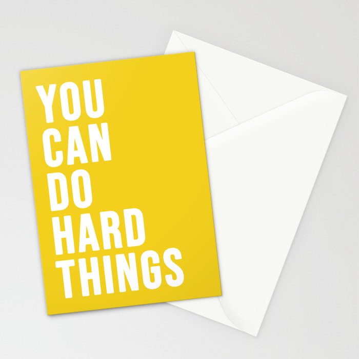 You Can Do Hard Things Stationery Card Gallery Image 2