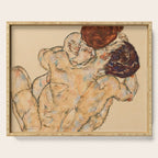 Egon Schiele "Mann und Frau, Umarmung" Serving Tray Gallery Image 1