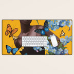 Blooming in Flight 1 Desk Mat Gallery Image 1