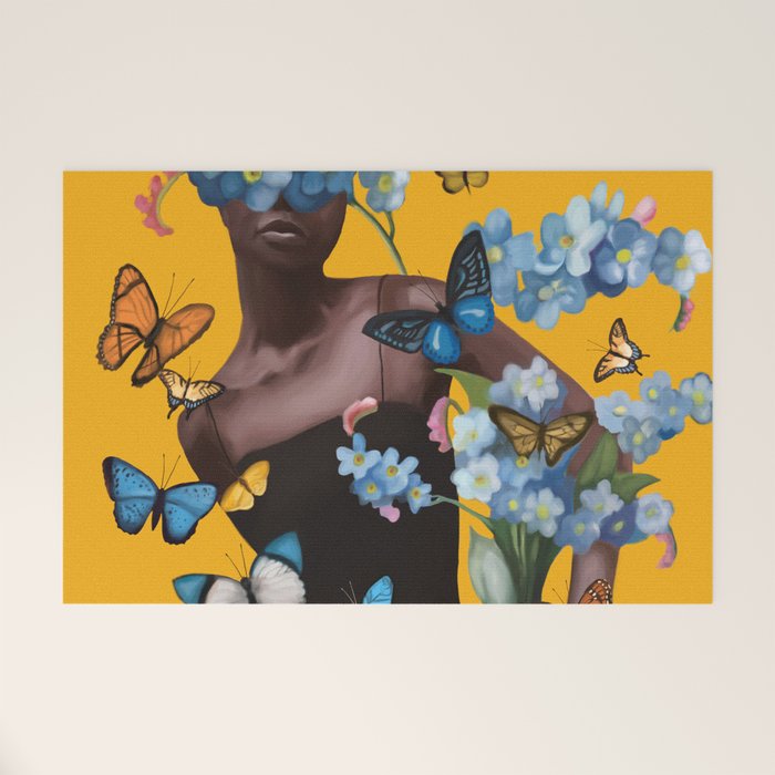 Blooming in Flight 1 Welcome Mat Gallery Image 1