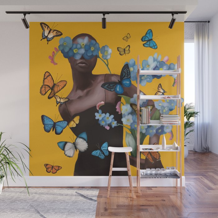 Blooming in Flight 1 Wall Mural Gallery Image 1