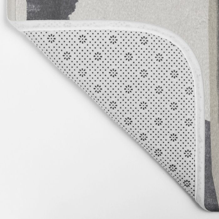 Monochrome Shapes #2 Bath Mat Gallery Image 2