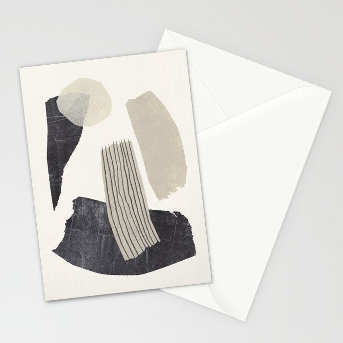 Monochrome Shapes #2 Stationery Card Gallery Image 2