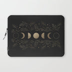 Gold Moon Phases Laptop Sleeve Gallery Image 1
