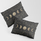 Gold Moon Phases Pillow Sham Gallery Image 3
