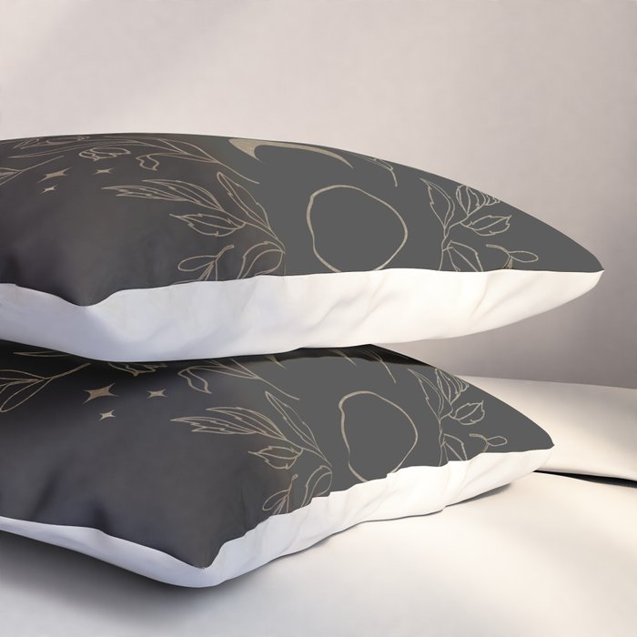 Gold Moon Phases Pillow Sham Gallery Image 3