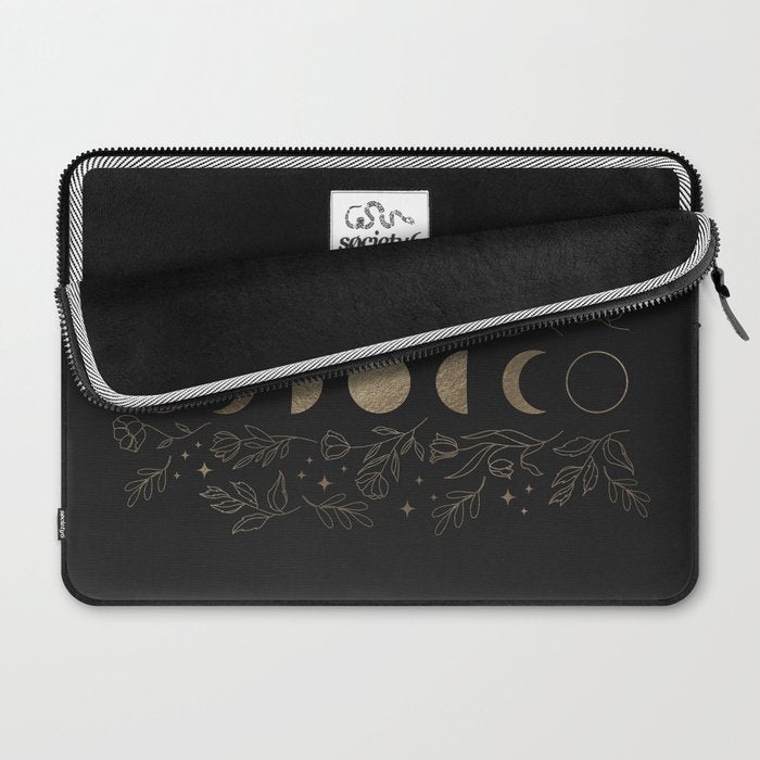 Gold Moon Phases Laptop Sleeve Gallery Image 2
