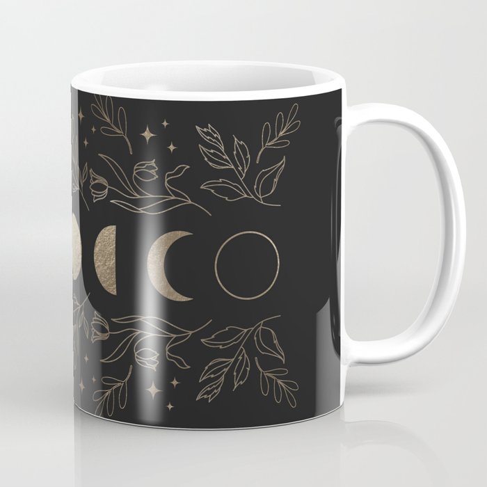 Gold Moon Phases Coffee Mug Gallery Image 1