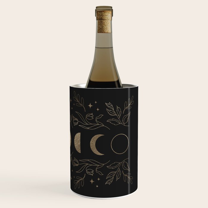 Gold Moon Phases Wine Chiller Gallery Image 3