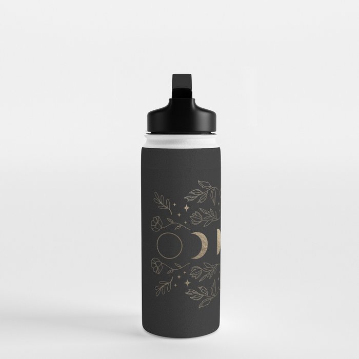Gold Moon Phases Water Bottle Gallery Image 3