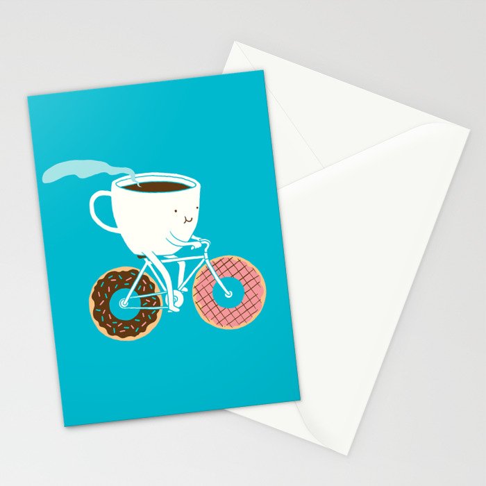 Coffee and Donuts Stationery Card Gallery Image 2
