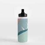 Banana leaves pastel colors Water Bottle Gallery Image 2
