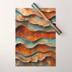 Rustique Orbita Abstract Wrapping Paper Gallery Image 1