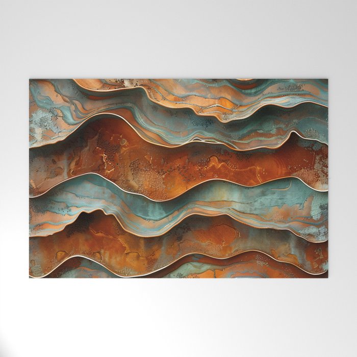 Rustique Orbita Abstract Welcome Mat Gallery Image 1
