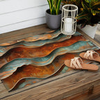 Rustique Orbita Abstract Outdoor Rug Gallery Image 2