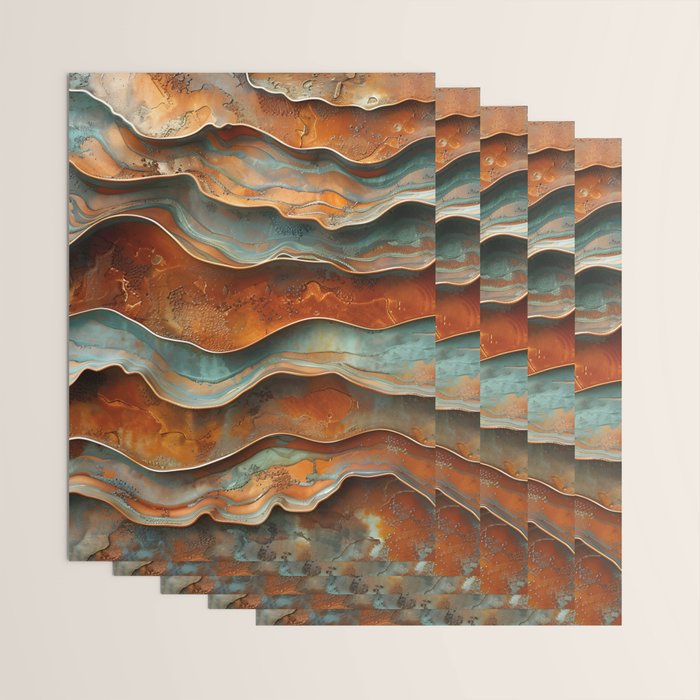 Rustique Orbita Abstract Wrapping Paper Gallery Image 3