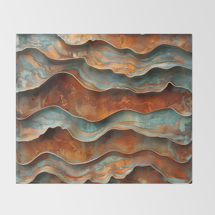 Rustique Orbita Abstract Throw Blanket Gallery Image 2
