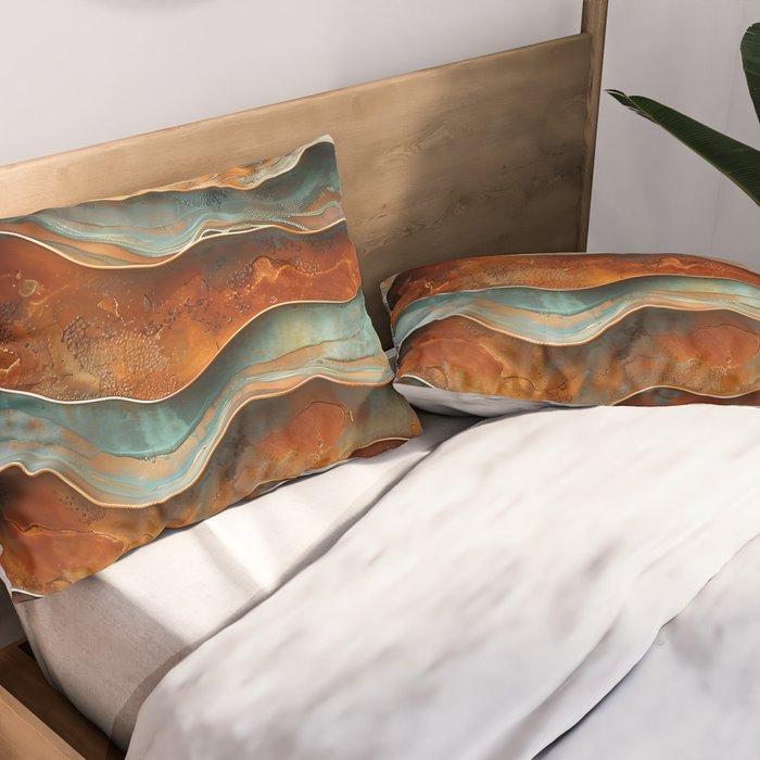 Rustique Orbita Abstract Pillow Sham Gallery Image 2