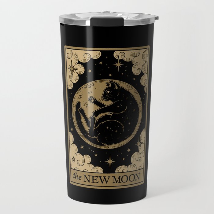 The New Moon - Dark Background Travel Mug Gallery Image 1