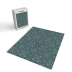 William Morris Vintage Brophy Trellis Teal Jigsaw Puzzle Gallery Image 2
