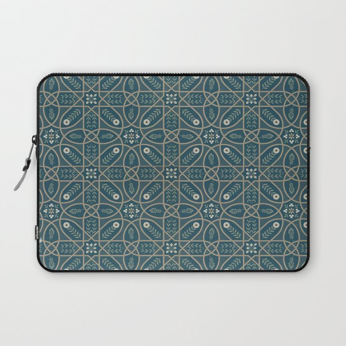 William Morris Vintage Brophy Trellis Teal Laptop Sleeve Gallery Image 1