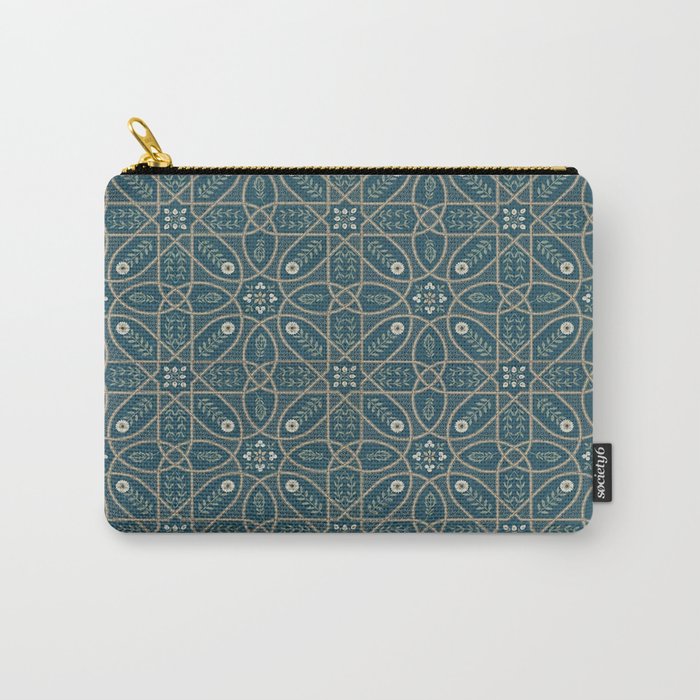 William Morris Vintage Brophy Trellis Teal Carry All Pouch Gallery Image 1