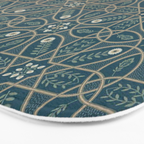 William Morris Vintage Brophy Trellis Teal Bath Mat Gallery Image 3