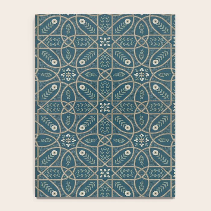 William Morris Vintage Brophy Trellis Teal Notebook Gallery Image 4