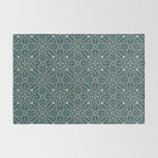 William Morris Vintage Brophy Trellis Teal Rug Gallery Image 2