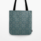 William Morris Vintage Brophy Trellis Teal Tote Bag Gallery Image 1