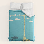 I'm like a bird (blue) Comforter Gallery Image 6