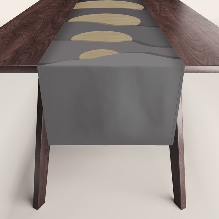 Golden moon phases  Table Runner Gallery Image 1