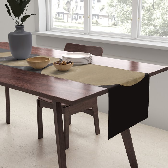 Golden moon phases  Table Runner Gallery Image 2