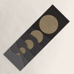 Golden moon phases  Yoga Mat Gallery Image 1