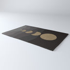 Golden moon phases  Rug Gallery Image 3