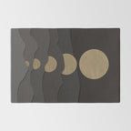 Golden moon phases  Rug Gallery Image 2