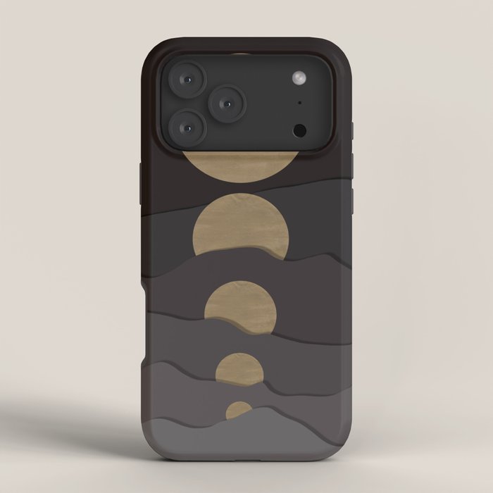 Golden moon phases  iPhone Case Gallery Image 4