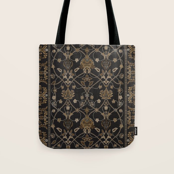 Antique Oriental Persian Floral by William Morris Tote Bag Gallery Image 1