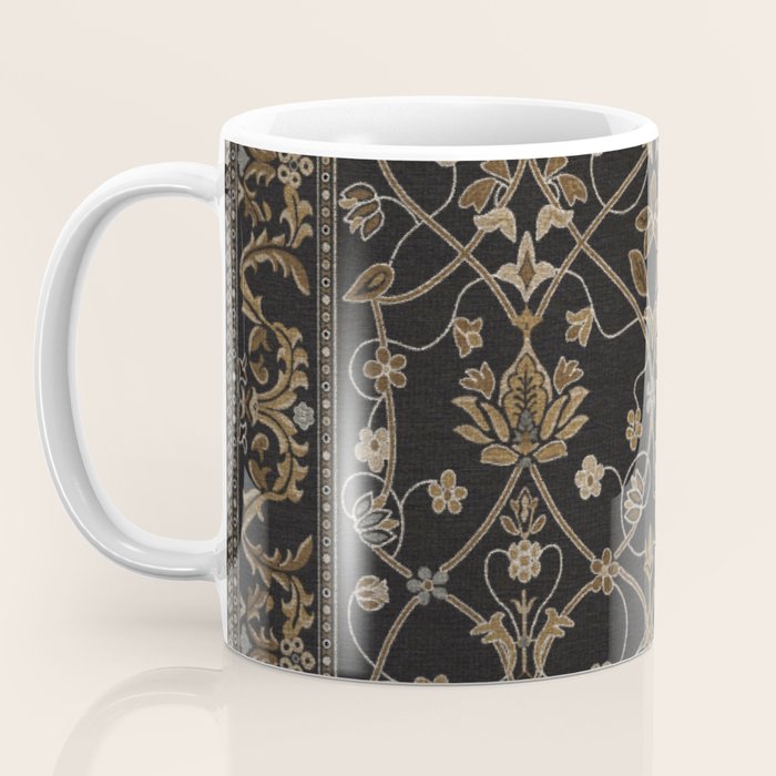 Antique Oriental Persian Floral by William Morris Coffee Mug Gallery Image 3