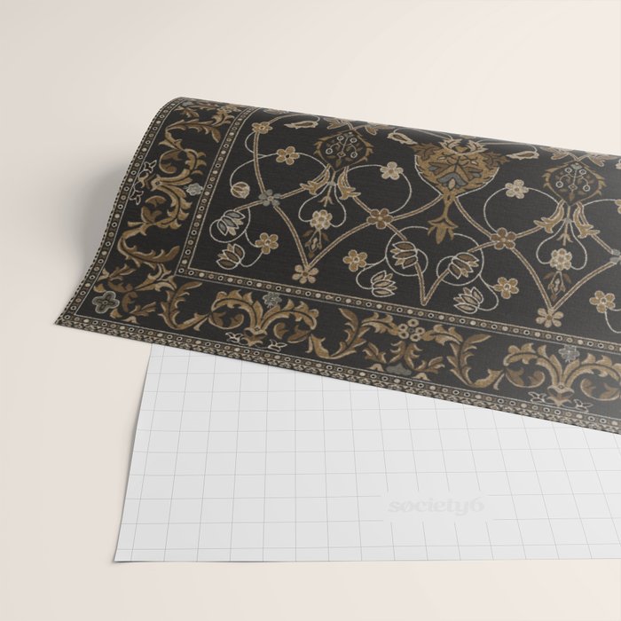 Antique Oriental Persian Floral by William Morris Wrapping Paper Gallery Image 2