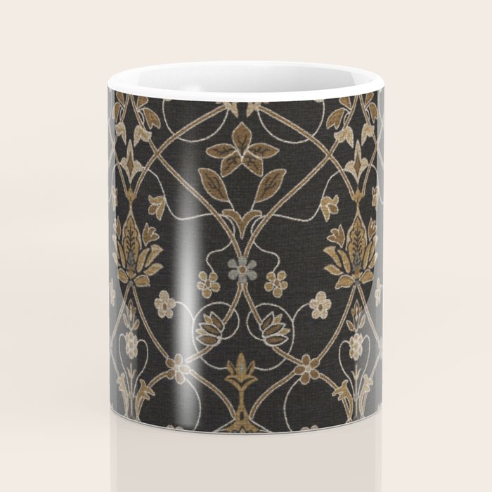 Antique Oriental Persian Floral by William Morris Coffee Mug Gallery Image 4