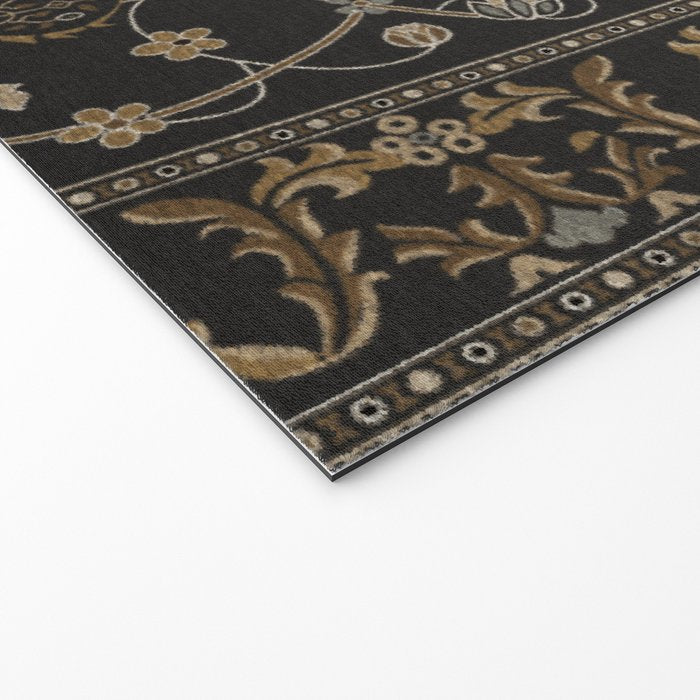 Antique Oriental Persian Floral by William Morris Welcome Mat Gallery Image 2