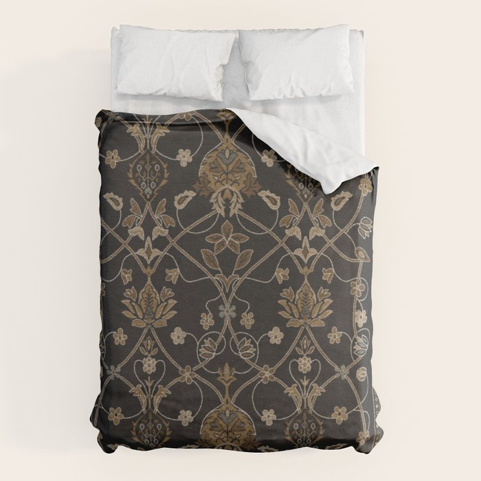 Antique Oriental Persian Floral by William Morris Duvet Cover Gallery Image 6