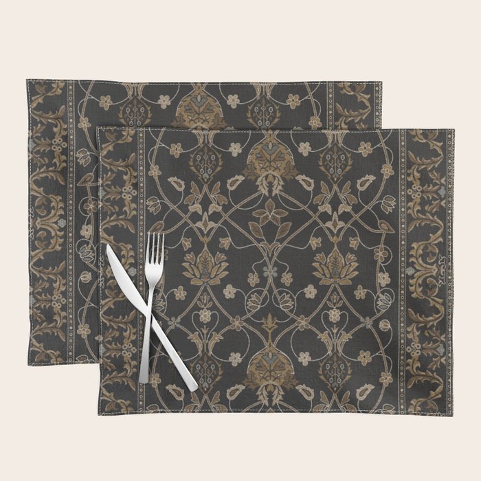Antique Oriental Persian Floral by William Morris Placemat Gallery Image 1