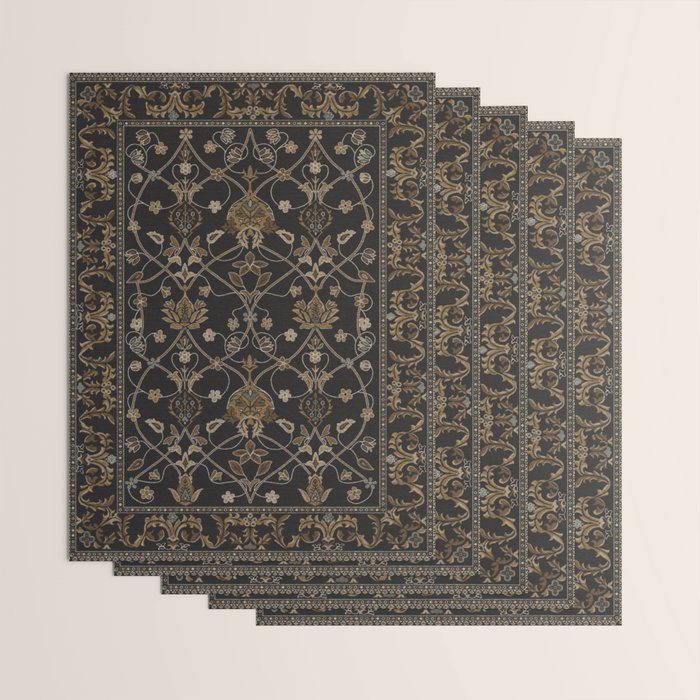 Antique Oriental Persian Floral by William Morris Wrapping Paper Gallery Image 3