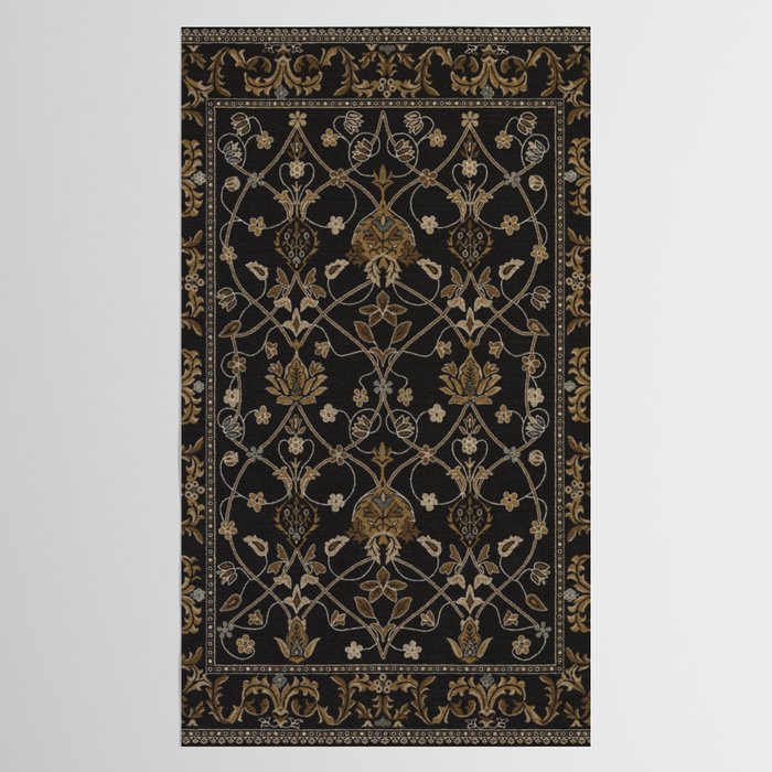 Antique Oriental Persian Floral by William Morris Tablecloth Gallery Image 2