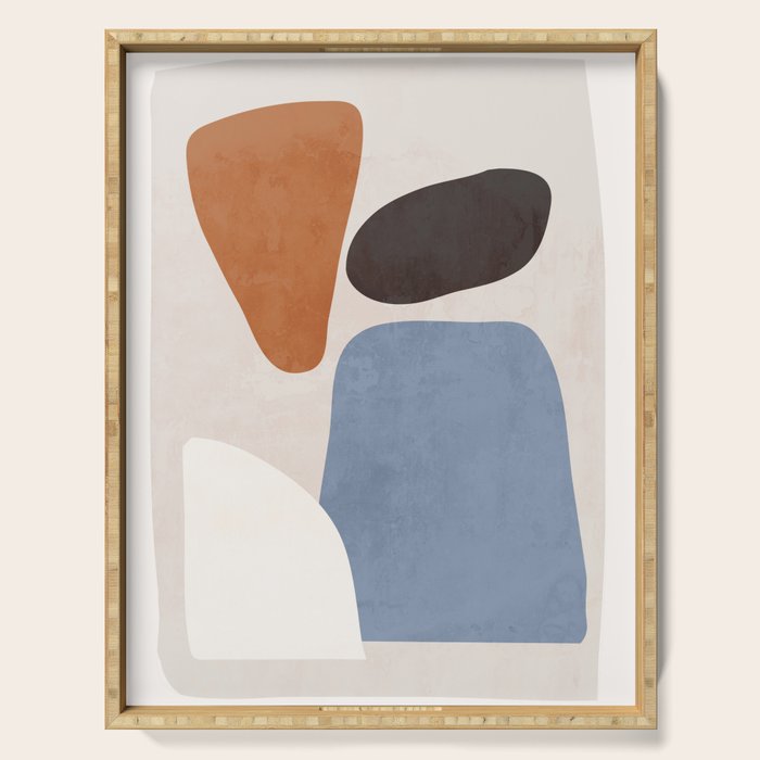 Modern Abstract Minimal Shapes 220 Serving Tray Gallery Image 1