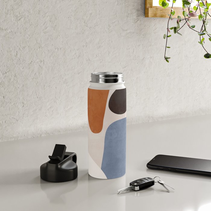 Modern Abstract Minimal Shapes 220 Water Bottle Gallery Image 4